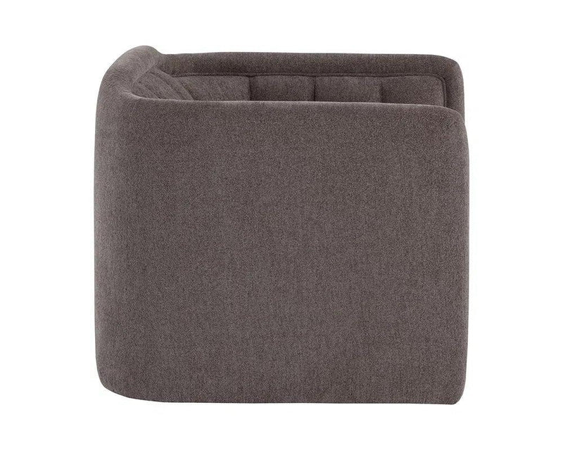 Birrit Fabric Upholstered Swivel Armchair