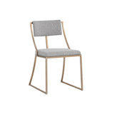 Makena Fabric Upholstered Armless Dining Chair