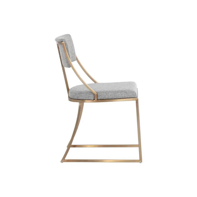 Makena Fabric Upholstered Armless Dining Chair