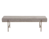 Davian Fabric Upholstered Modern Backless Bench