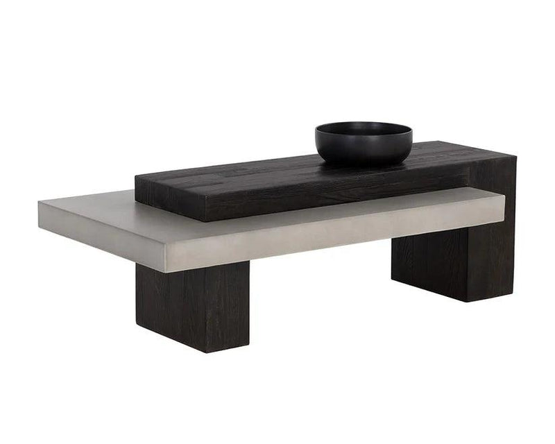 Herriot Concrete Outdoor Rectangular Coffee Table