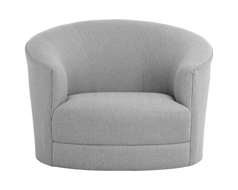 Grimaldi Fabric Upholstered Swivel Armchair