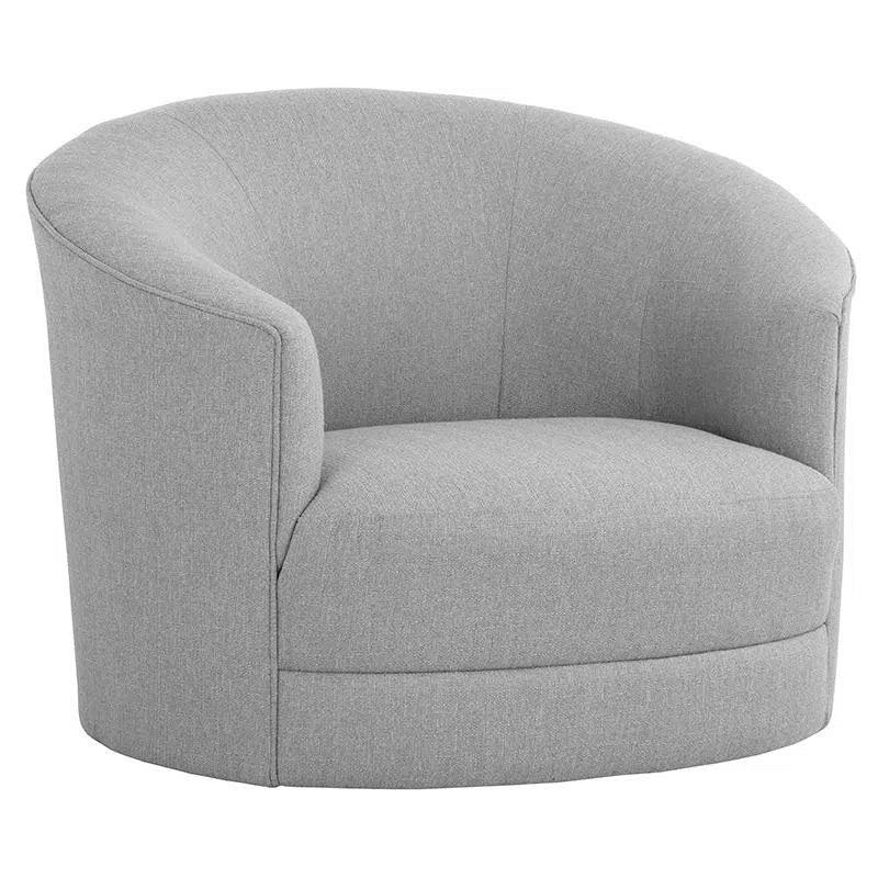 Grimaldi Fabric Upholstered Swivel Armchair