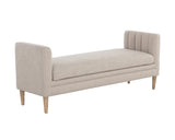 Yosi Fabric Upholstered Backless Bench