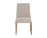 Elegant Rosine Dining Chair - Classic Comfort, Light Brown Legs