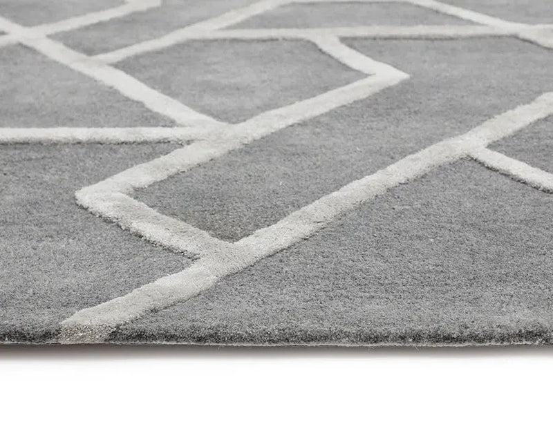 Zizi Hand-Tufted Grey Rug