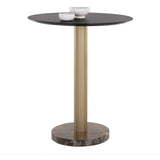 Monaco Wood Topped Round Bar Table