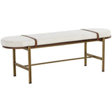 Elaine Polyester Upholstered Backless Bench