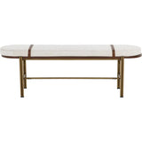 Elaine Polyester Upholstered Backless Bench