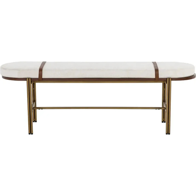 Elaine Polyester Upholstered Backless Bench