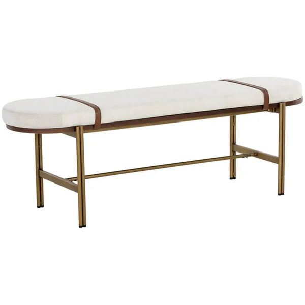 Elaine Polyester Upholstered Backless Bench