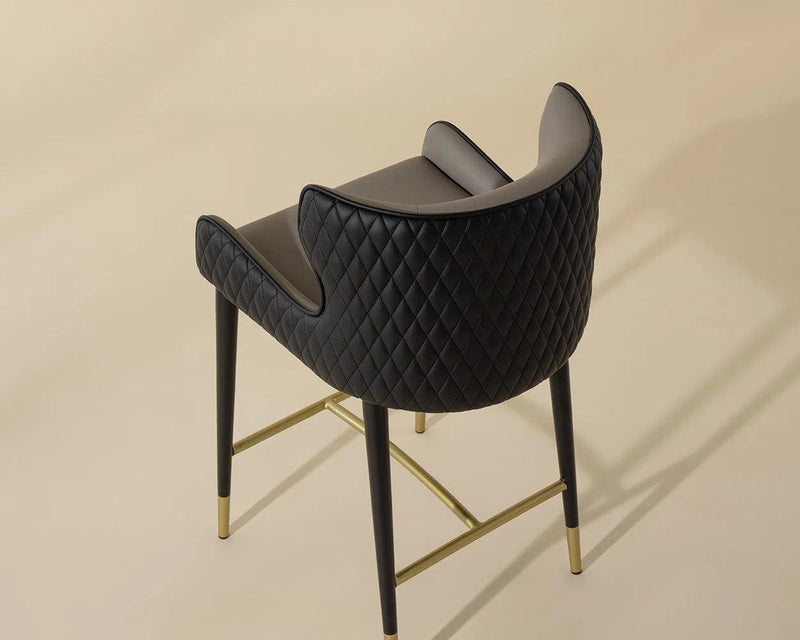 Gianni Leather Upholstered Counter Stool