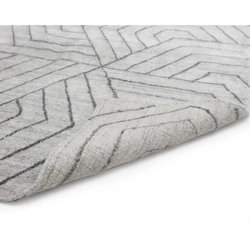 Mazey Hand-Loomed Grey Rug