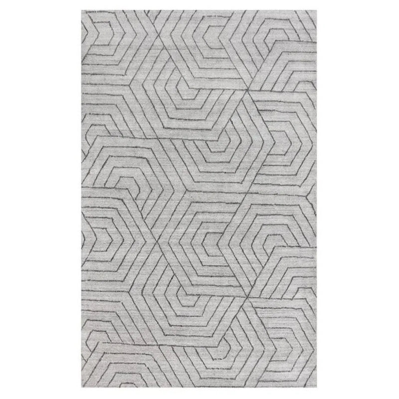 Mazey Hand-Loomed Grey Rug