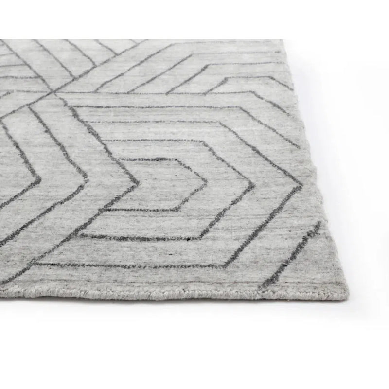 Mazey Hand-Loomed Grey Rug