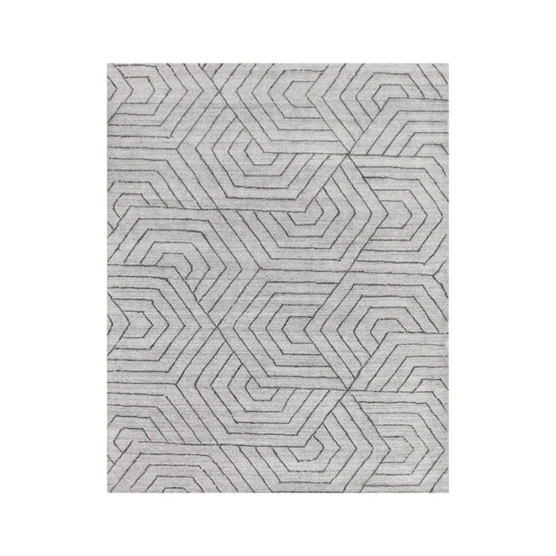 Mazey Hand-Loomed Grey Rug