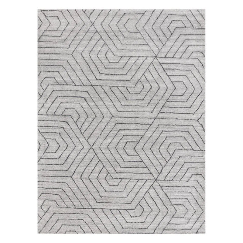 Mazey Hand-Loomed Grey Rug