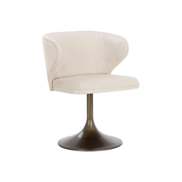 Simone Fabric Upholstered Swivel Dining Chair