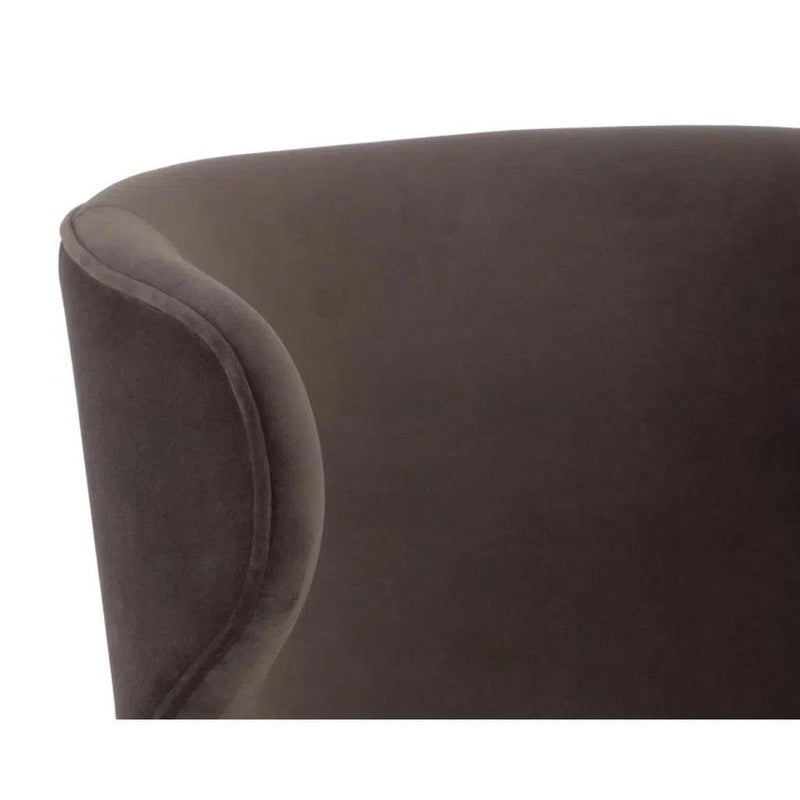 Simone Fabric Upholstered Swivel Dining Chair