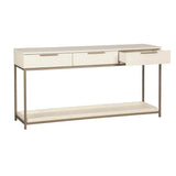 Rebel Wooden Rectangular Console Table With Drawers