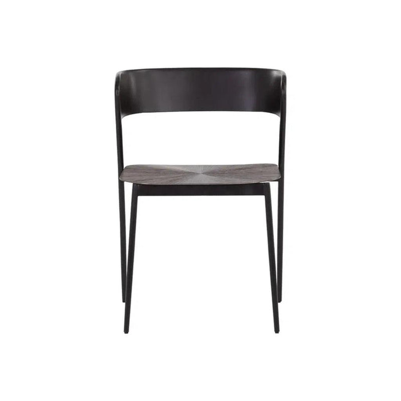 Keanu Powder Coated Iron Armless Dining Chair