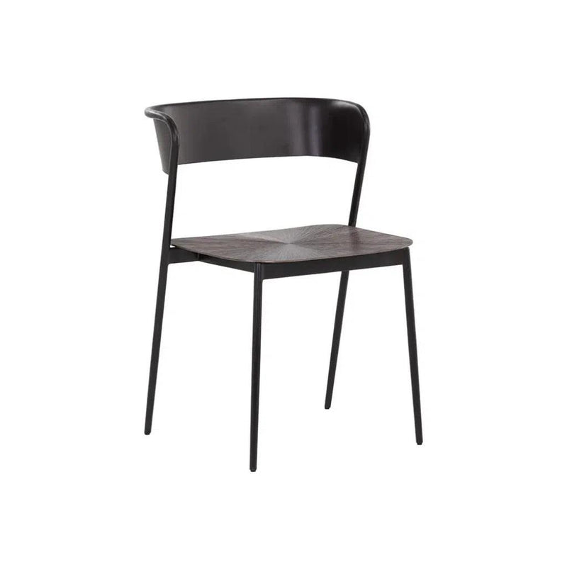 Keanu Powder Coated Iron Armless Dining Chair