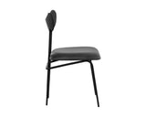 Gibbons Leather Upholstered Unique Armless Dining Chair