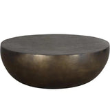 Cale Coffee Table Antique Bronze Handcrafted Outdoor Piece