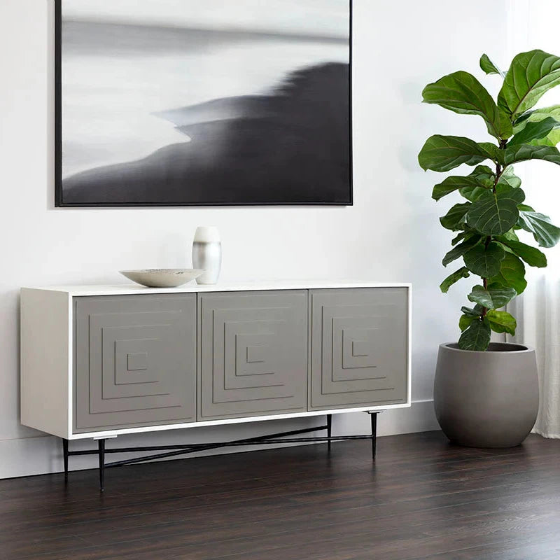 Ventana Sideboard - Large With Geometric Design