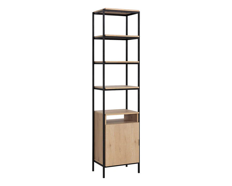 Ambrose Wooden Iron Modular Bookcase