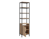 Ambrose Wooden Iron Modular Bookcase