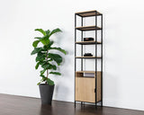 Ambrose Wooden Iron Modular Bookcase