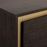 Alvaro Nightstand With Push-To-Open Drawers In Grey Wood