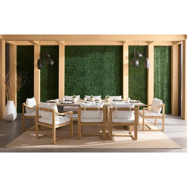 Riviera Natural Wood Outdoor Dining Table