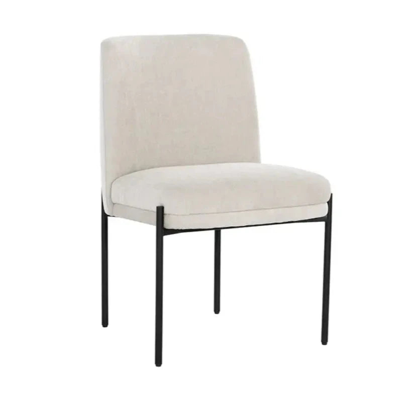 Richie Polyester Upholstered Armless Dining Chair