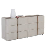 Jamille Dresser Cream Finish With Soft Closing Drawers