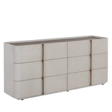 Jamille Dresser Cream Finish With Soft Closing Drawers