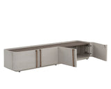 Jamille Media Console And Cabinet With Soft Close Doors