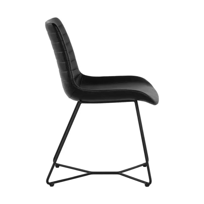 Gracen Leather Upholstered Armless Dining Chair