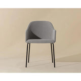 Hensley Leather Upholstered Modern Dining Armchair