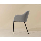 Hensley Leather Upholstered Modern Dining Armchair