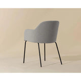 Hensley Leather Upholstered Modern Dining Armchair