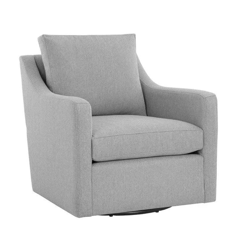 Brianna Fabric Upholstered Swivel Lounge Chair