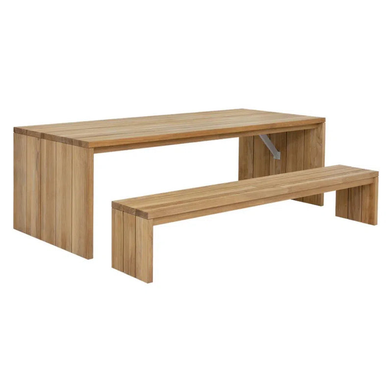 Viga Wooden Outdoor Rectangular Dining Table