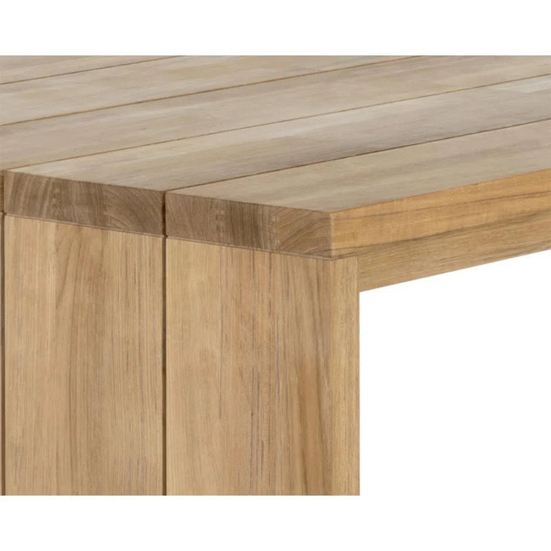 Viga Wooden Outdoor Rectangular Dining Table