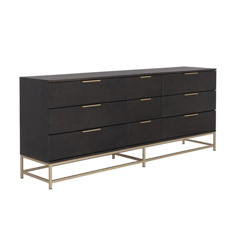 Rebel Wooden Iron Modern Dresser