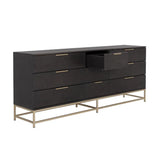 Rebel Wooden Iron Modern Dresser