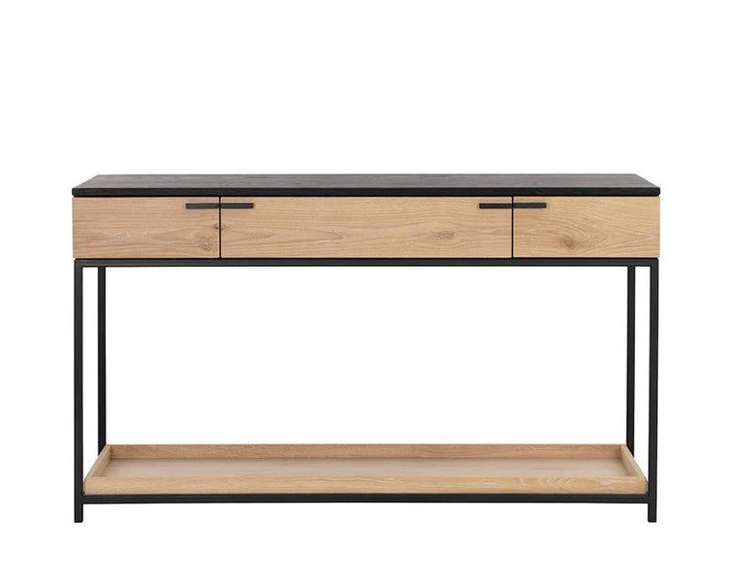 Rosso Console Table Modern Design With Soft Closing Drawers