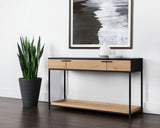 Rosso Console Table Modern Design With Soft Closing Drawers