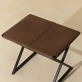 Elon Vintage Leather Upholstered Stool